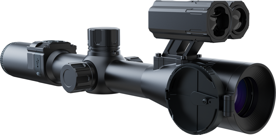 Pard Night Stalker 4K-70-LRF-IR850 Range Finder, Ballistic Calculator, Day and Night Rifle Scope