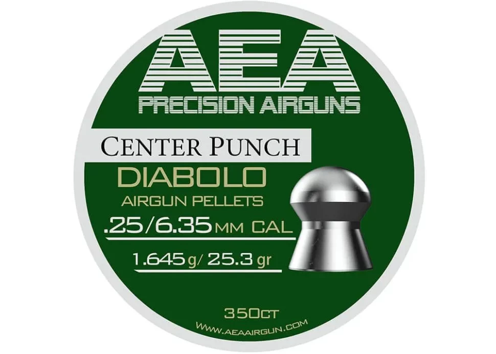 AEA .25 Center Punch Airgun Pellets 25.3 grain 350pc