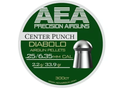 AEA .25 Center Punch Airgun Pellets 33.9 grain 300pc.