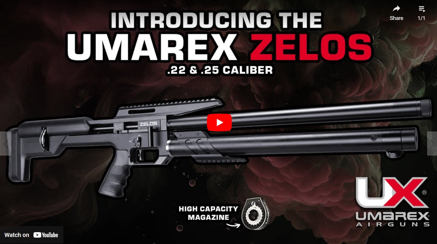 Video Umarex Zelos PCP Air Rifle