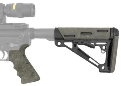 Stock Hogue AR15 OMCB Mil-Spec with grip Ghilly Green