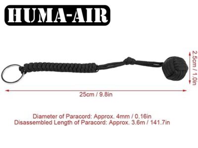 Monkey Fist Steel Core Key Cord