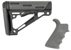 Stock hogue ar15 omcb mil spec with grip grey