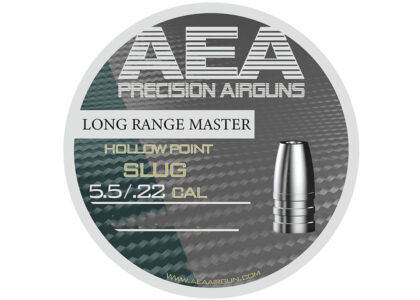 AEA Airgun Slugs Cal. 22 HP 25.39 Grain Long Range Master 250 pc.