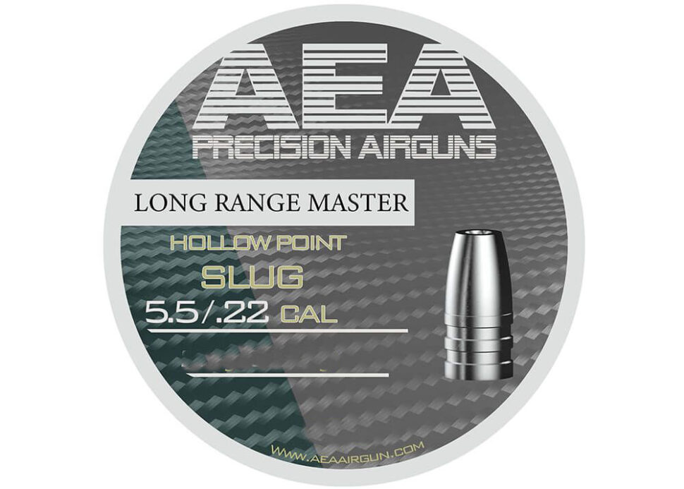 AEA Airgun Slugs Cal. 22 HP 25.39 Grain Long Range Master 250 pc.