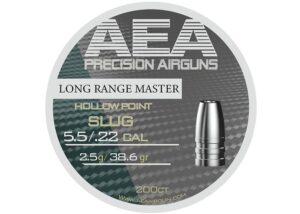 AEA Long Range Master Airgun Slugs Cal. 22 HP 38.6 grain 200pc.