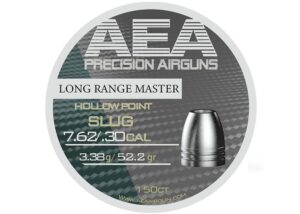 AEA Long Range Master Airgun Slugs Cal. 30 HP 52.2 grain 150pc.