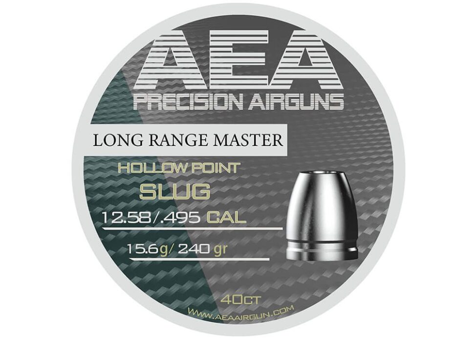 AEA Airgun Slugs Cal. 495 HP 240 grain Long Range Master 40 pc.